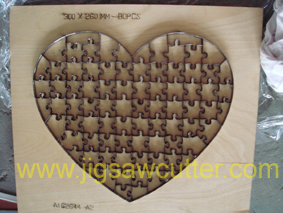 Heart shape puzzle dies